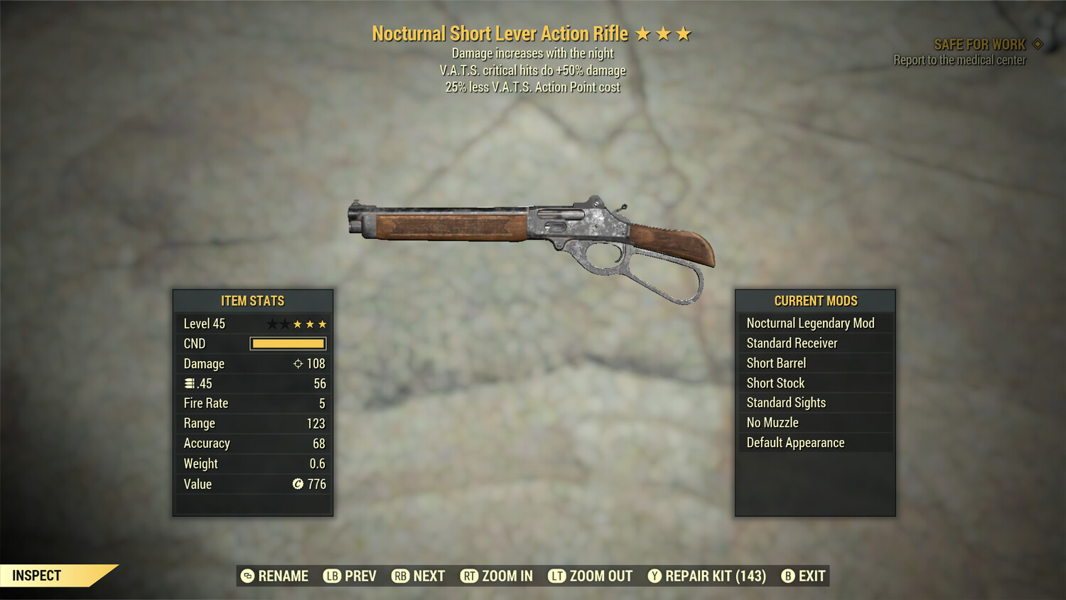 Nocturnal Explosive 25 Lever Action Rifle