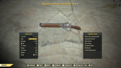 Nocturnal Explosive 25 Lever Action Rifle