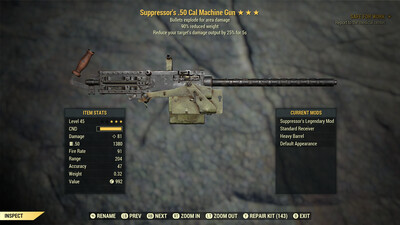 Suppressor Explosive 90 50-cal Machine Gun