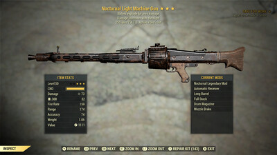 Nocturnal Explosive 25 Light Machine Gun