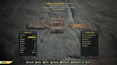 Stalkers Explosive 90 Railway Rifle