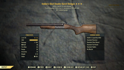 Stalker Explosive 90 Double Barrel Shotgun