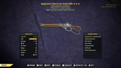 Suppressor Explosive 25 Lever Action Rifle