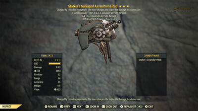 Stalker 50/25 Assaultron Head