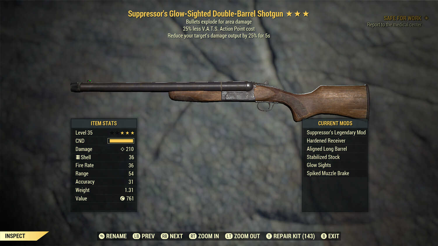 Suppressor Explosive 25 Double Barrel Shotgun