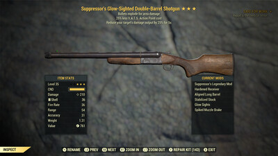 Suppressor Explosive 25 Double Barrel Shotgun