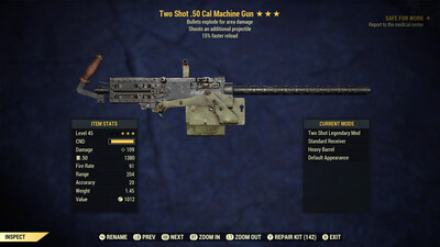 Two Shot Explosive 15r 50-cal Machine Gun