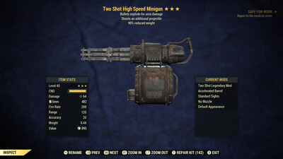 Two Shot Explosive 90 Minigun