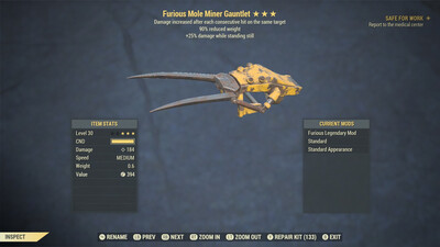 Furious 25/90 Mole Miner Gauntlet