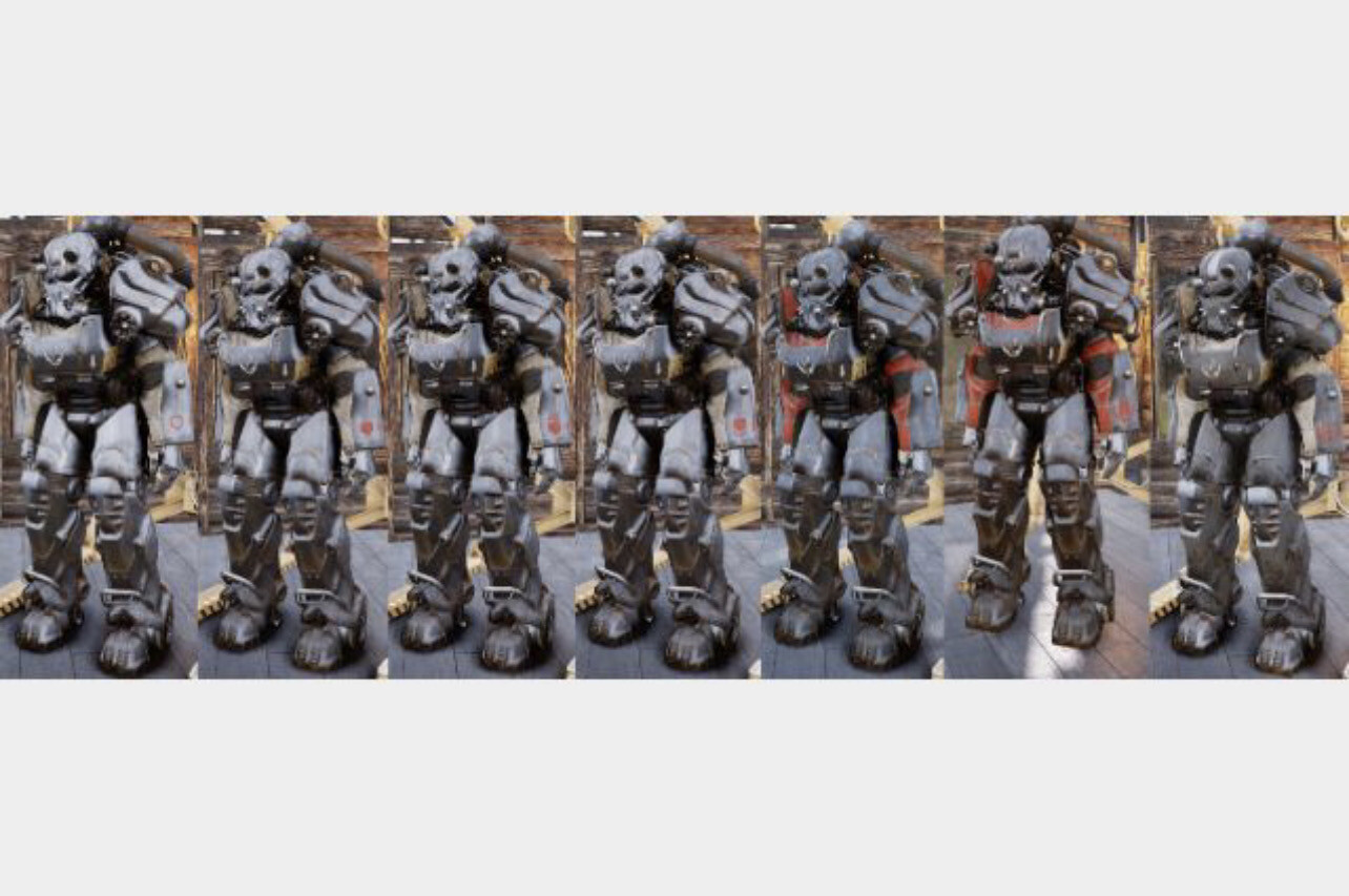 All 7 T60 BOS Power Armor Paints Bundle