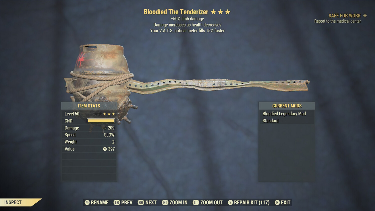 Bloodied 50/15 Tenderizer