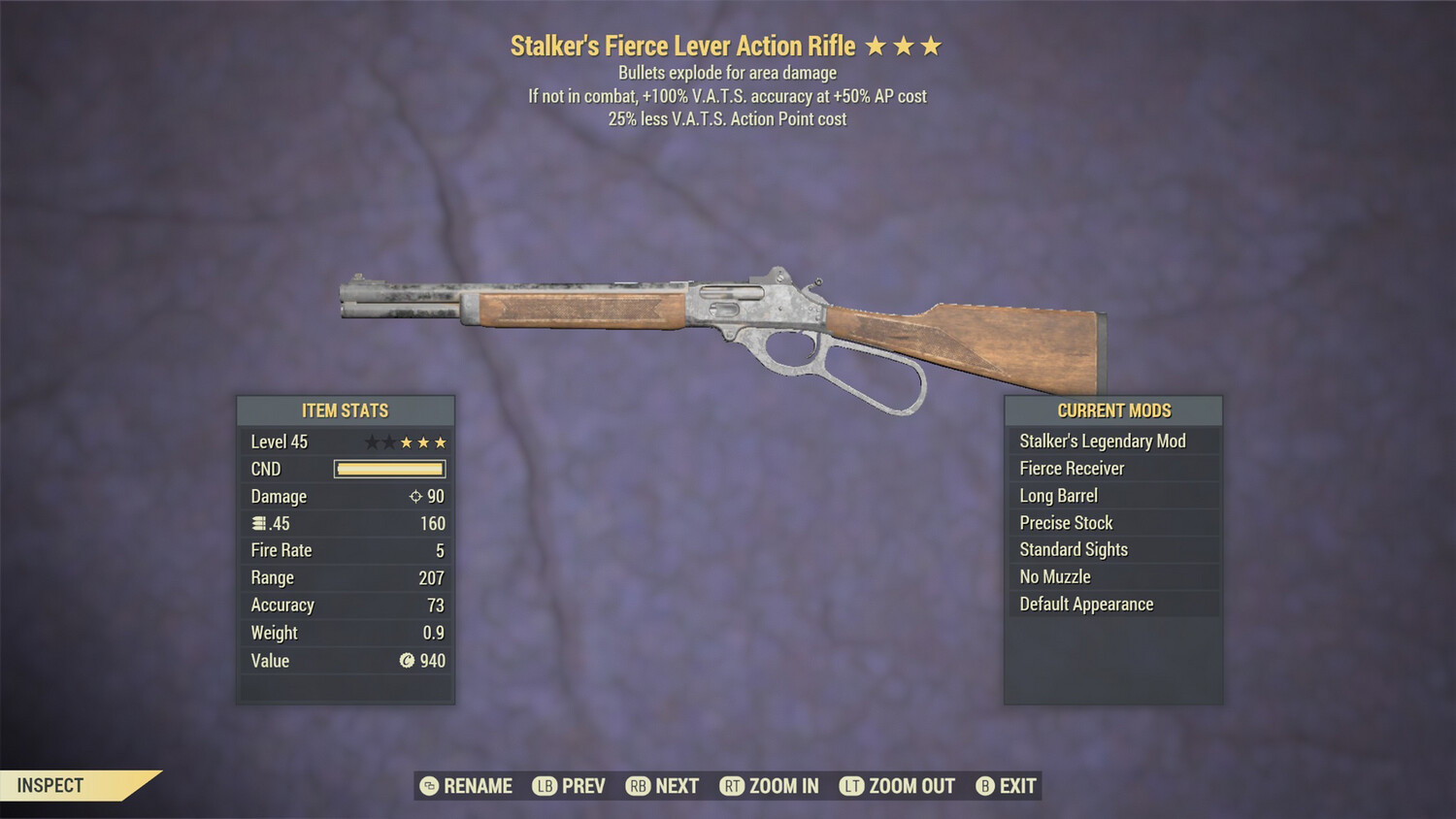 Stalker Explosive 25 Lever Action Rifle