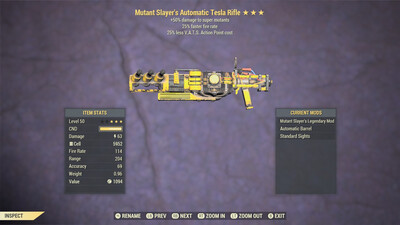 Mutant Slayers 25/25 Tesla Rifle