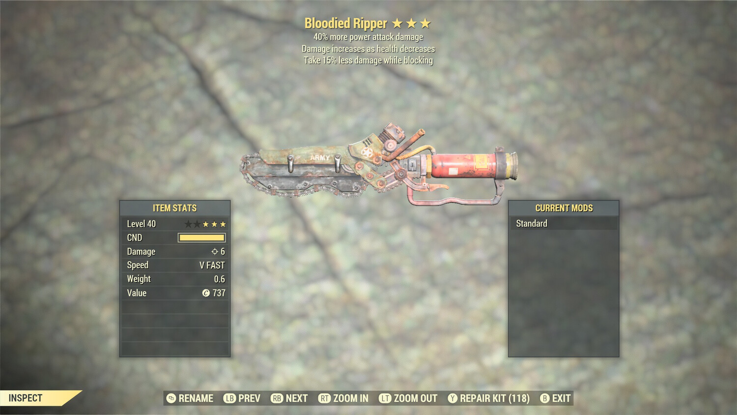 Legacy Bloodied PA/Block Ripper