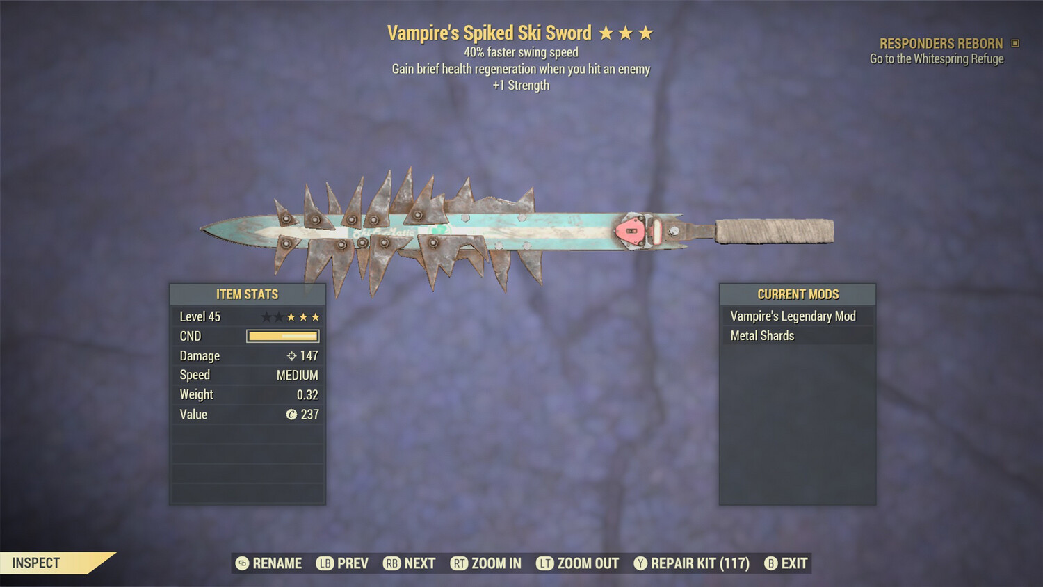 Vampire 1S/SS Ski Sword