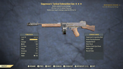 Suppressor Explosive 25 Submachine Gun