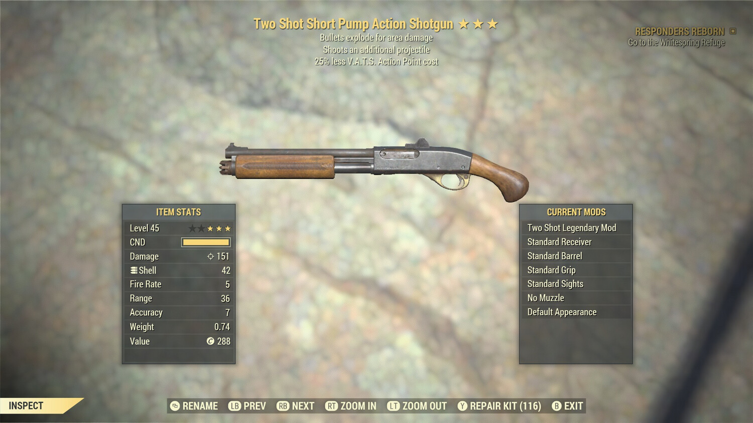 Two Shot Explosive 25 Double Barrel Shotgun