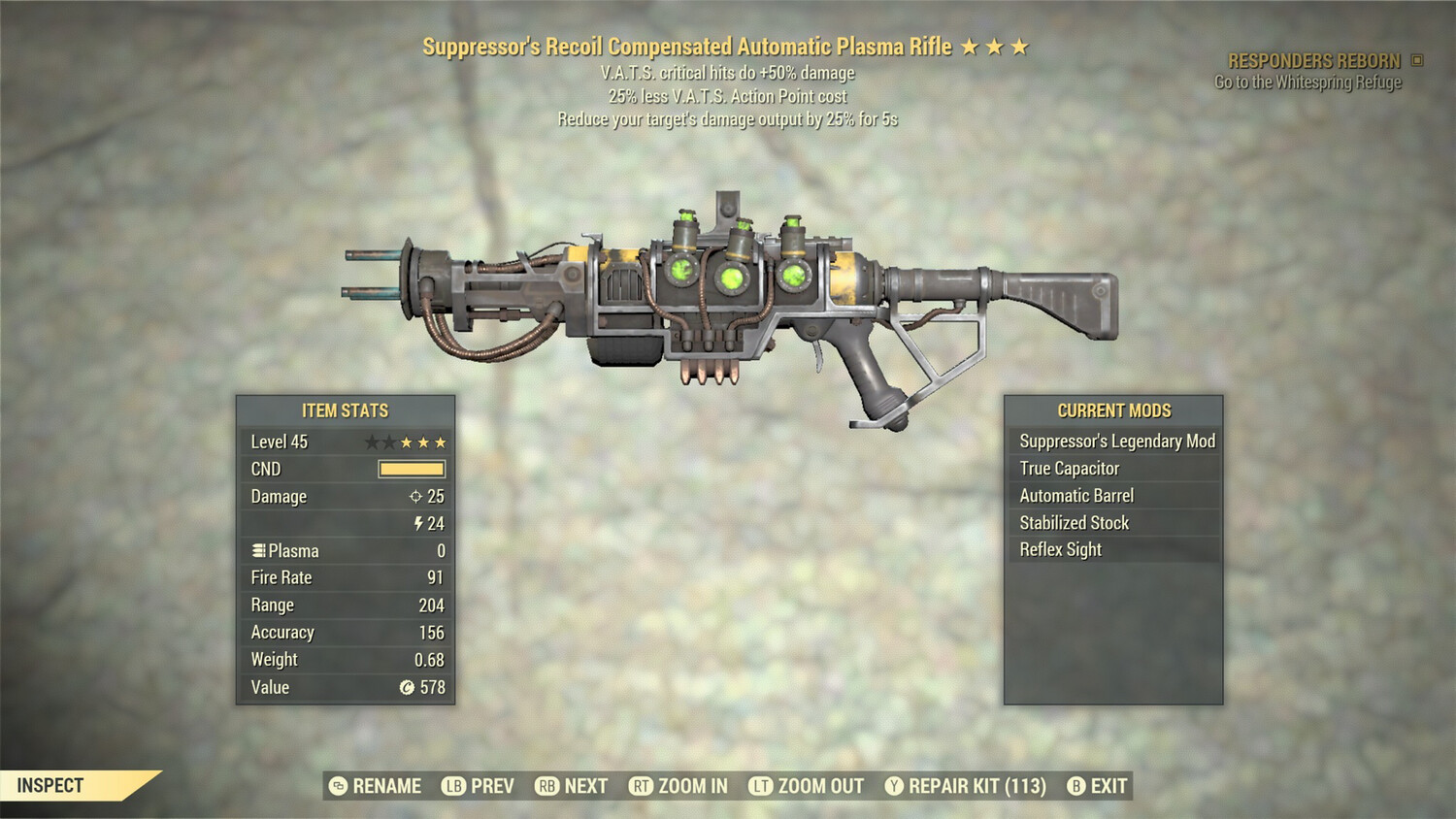 Suppressor 50/25 Plasma Rifle