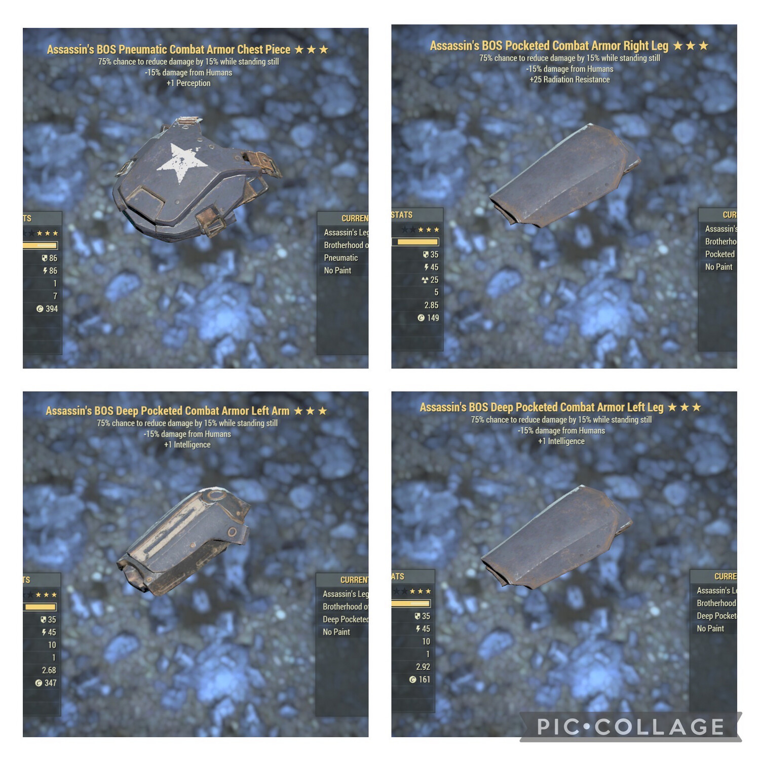 Assassins Sentinel Combat Armor 4/5 Set