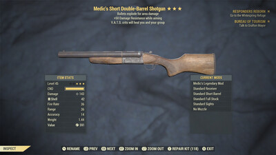 Medic Explosive 50 Double Barrel Shotgun