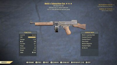 Medic 25/25 Submachine Gun