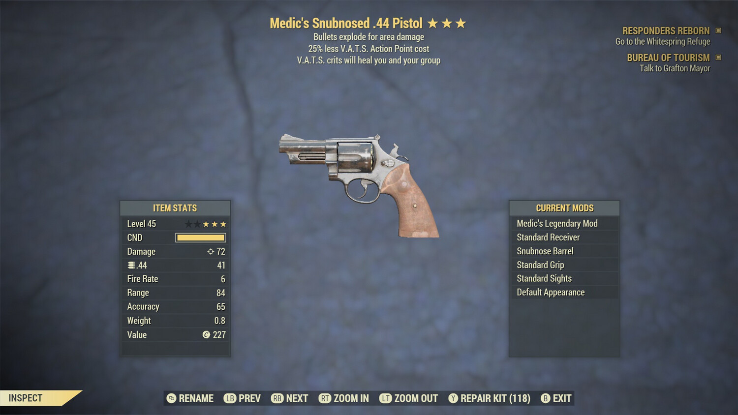 Medic Explosive 25 .44 Revolver