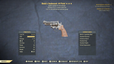 Medic Explosive 25 .44 Revolver