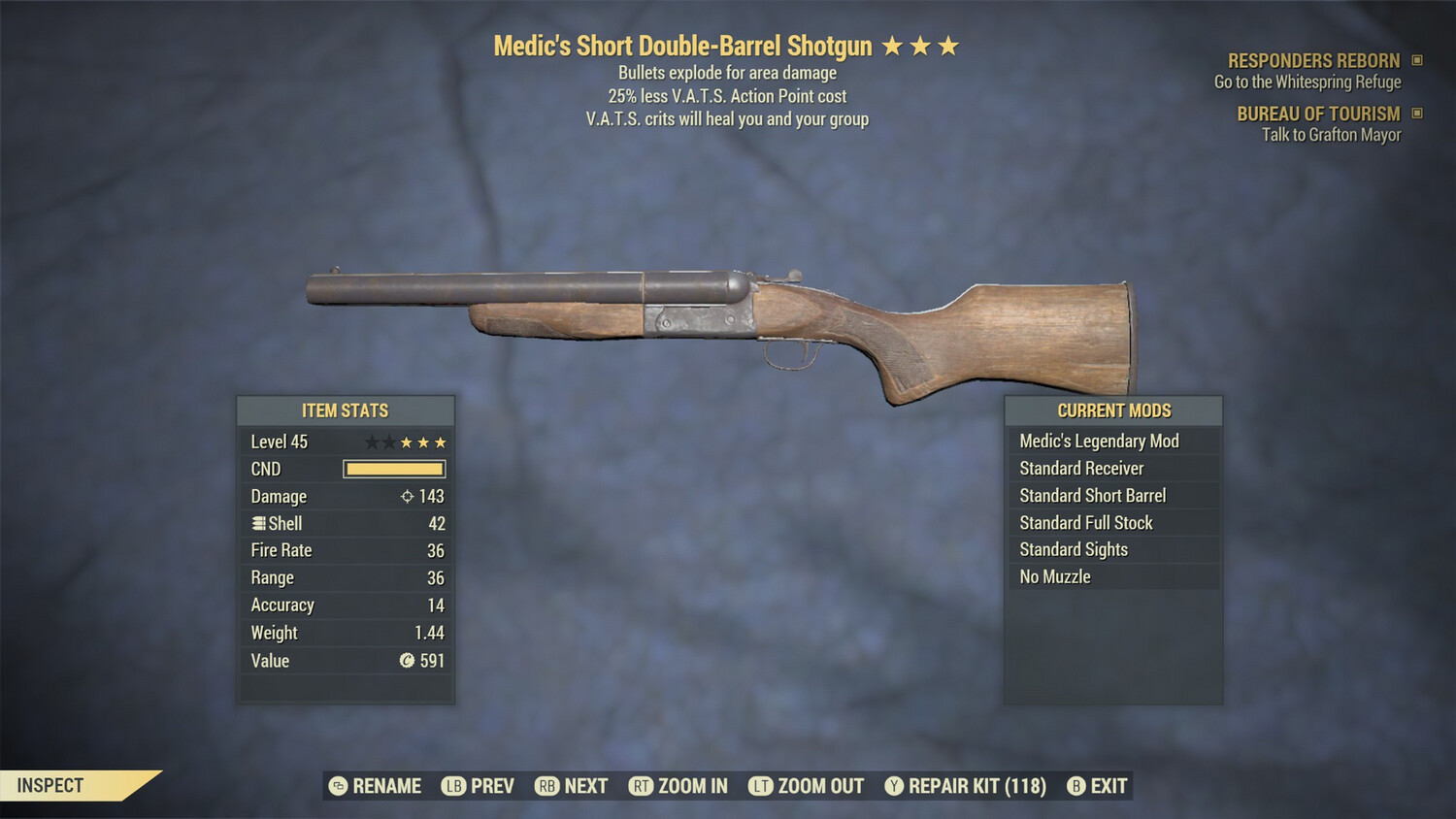 Medic Explosive 25 Double Barrel Shotgun