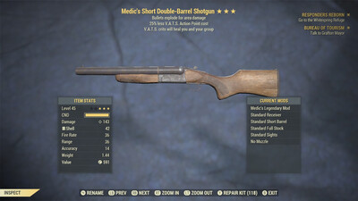 Medic Explosive 25 Double Barrel Shotgun