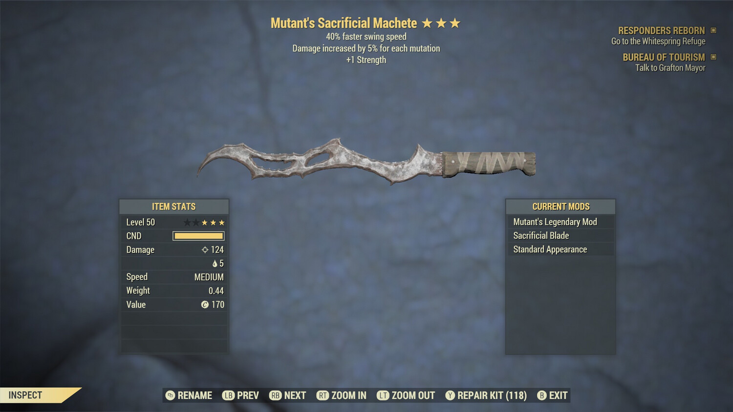 Mutant 1S/SS Machete