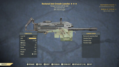 Nocturnal 25/90 Auto Grenade Launcher