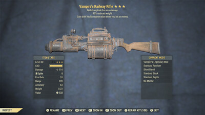 Vampire Explosive 90 Railway Rifle
