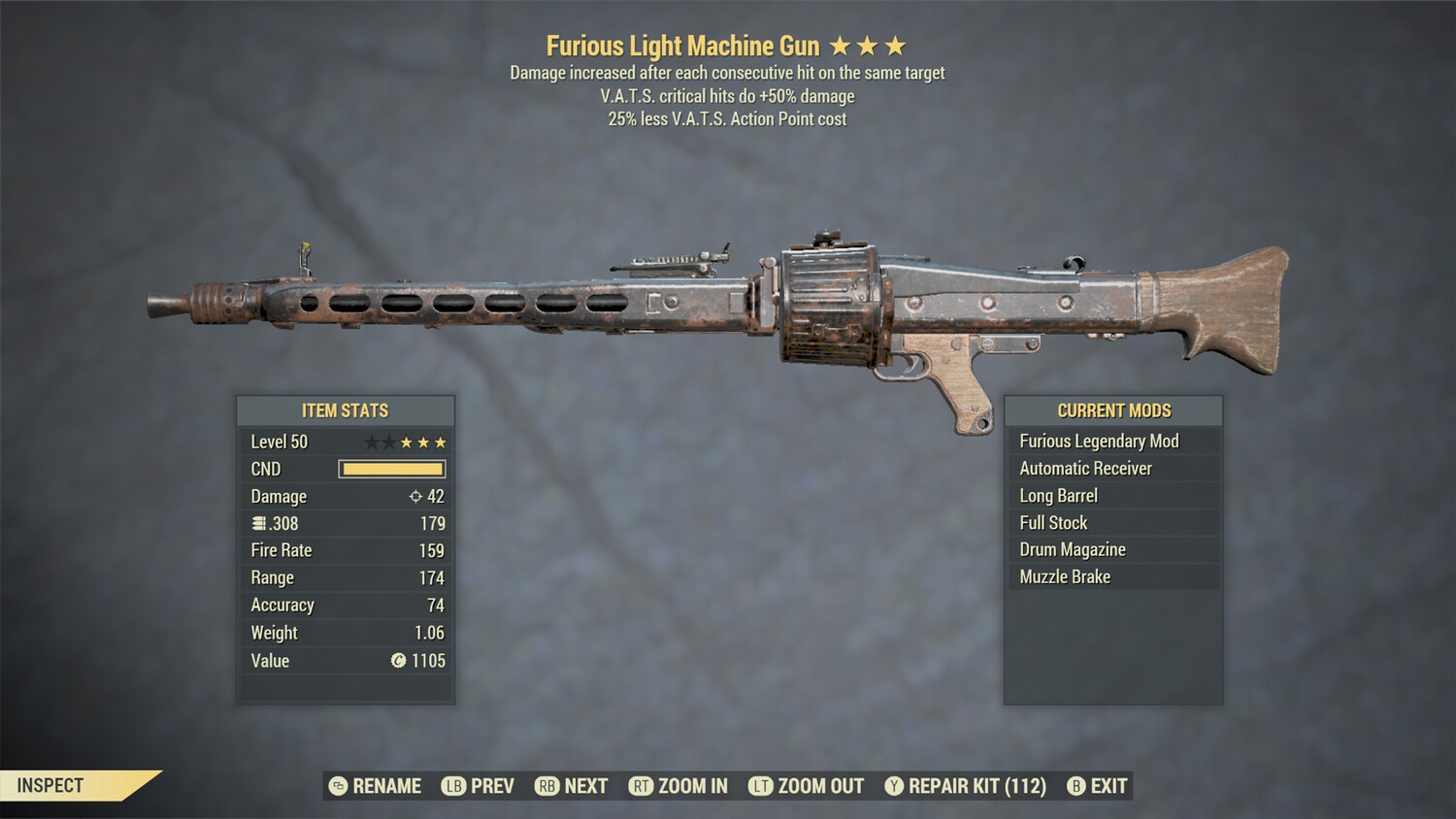 Furious 50/25 Light Machine Gun