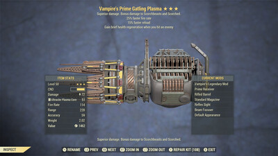 Vampire 25/15r Gatling Plasma