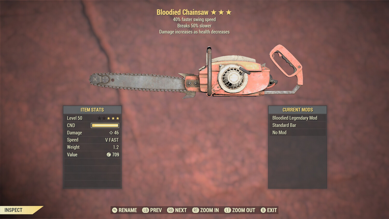 Bloodied SS/Durability Chainsaw