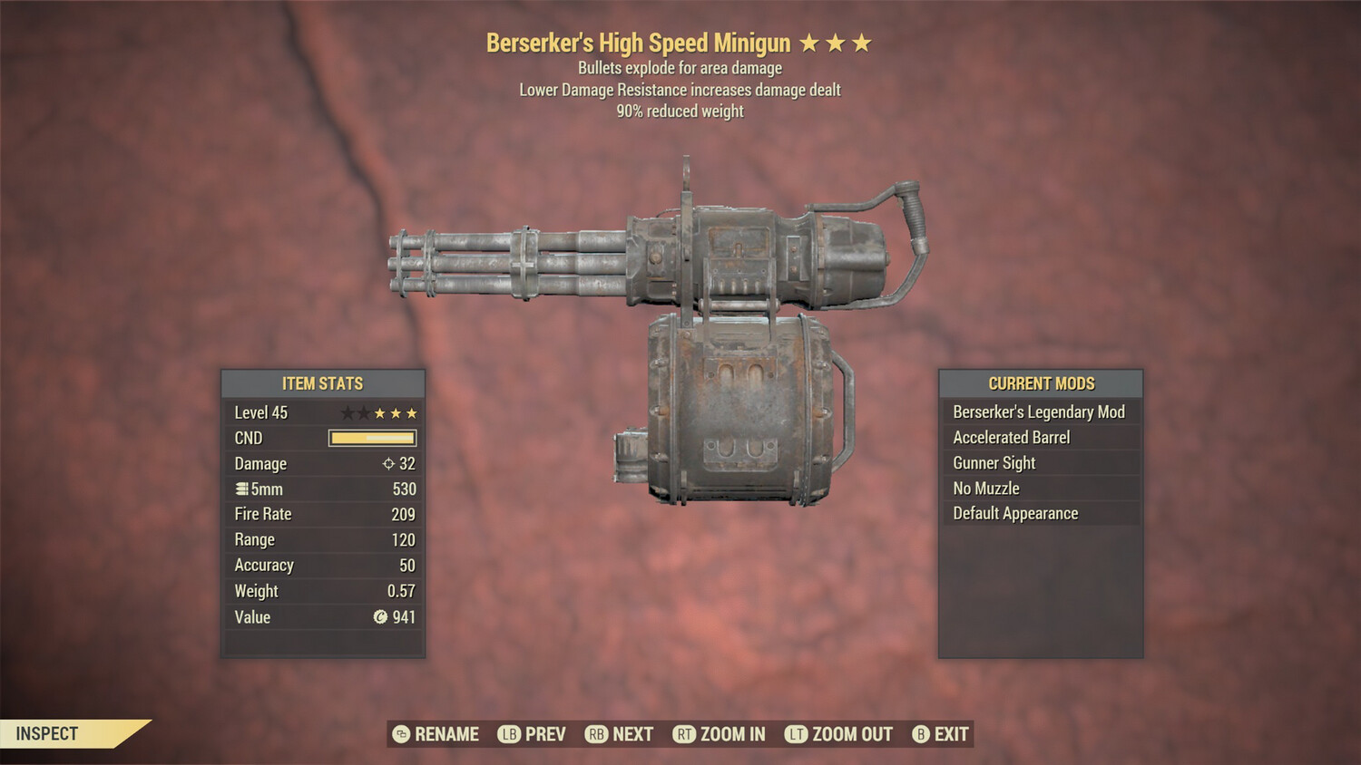 Berserker Explosive 90 Minigun