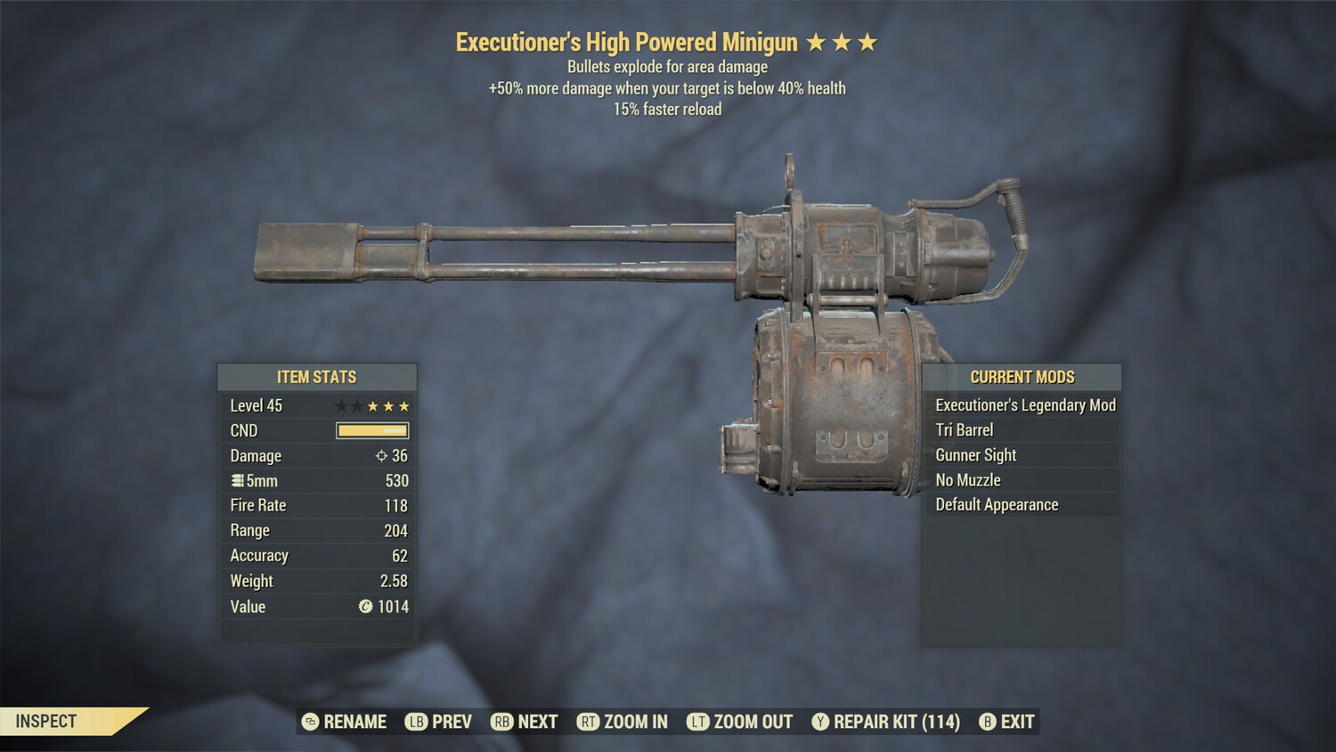 Executioners Explosive 15r Minigun