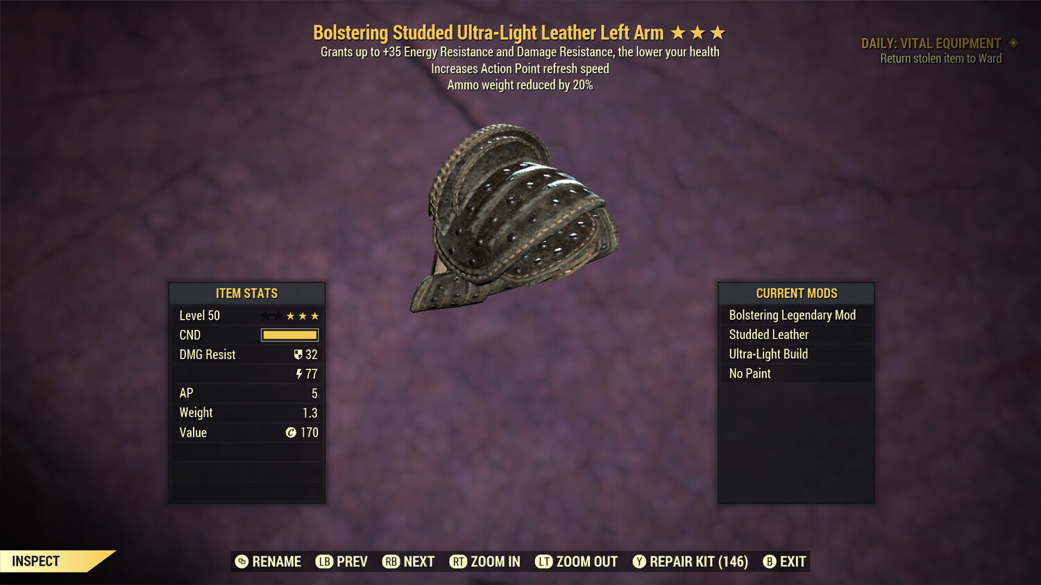 Bolstering Ap Refresh/AmmoWR Leather LA