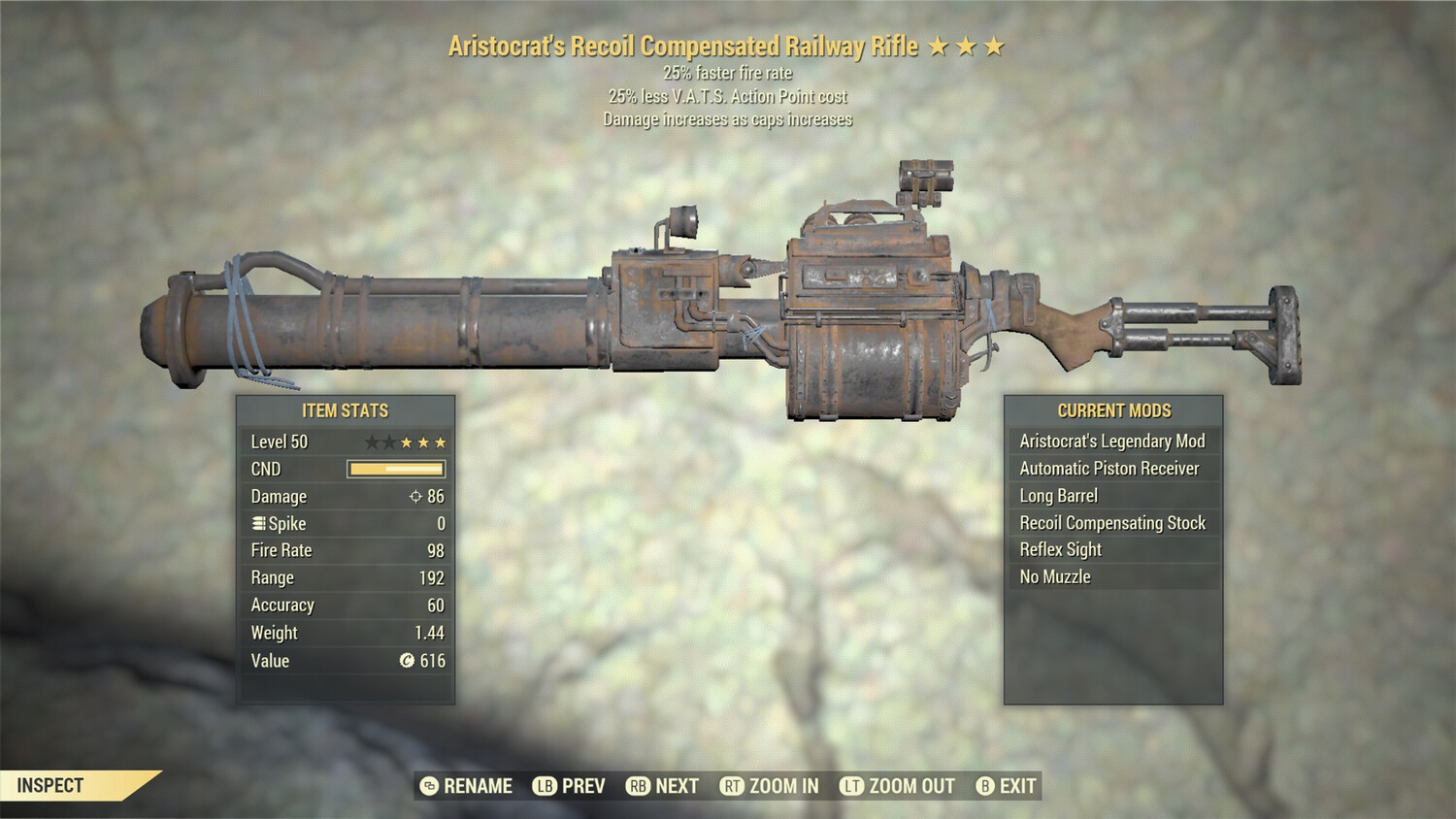 Aristocrat 25/25 Railway Rifle