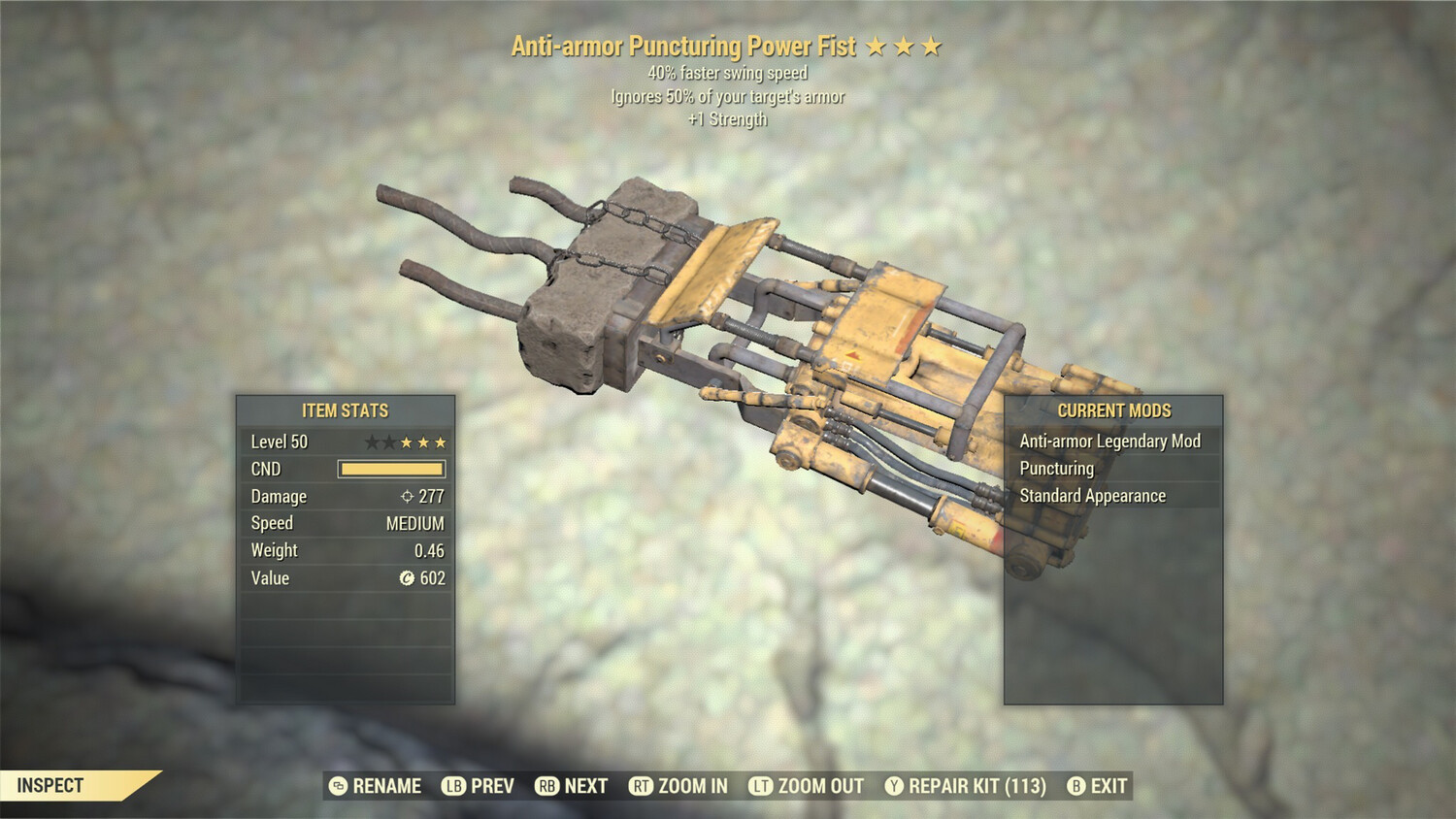 Anti Armor 1S/SS Power Fist