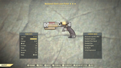 Nocturnal 50/25 Non Ultracite Laser Rifle