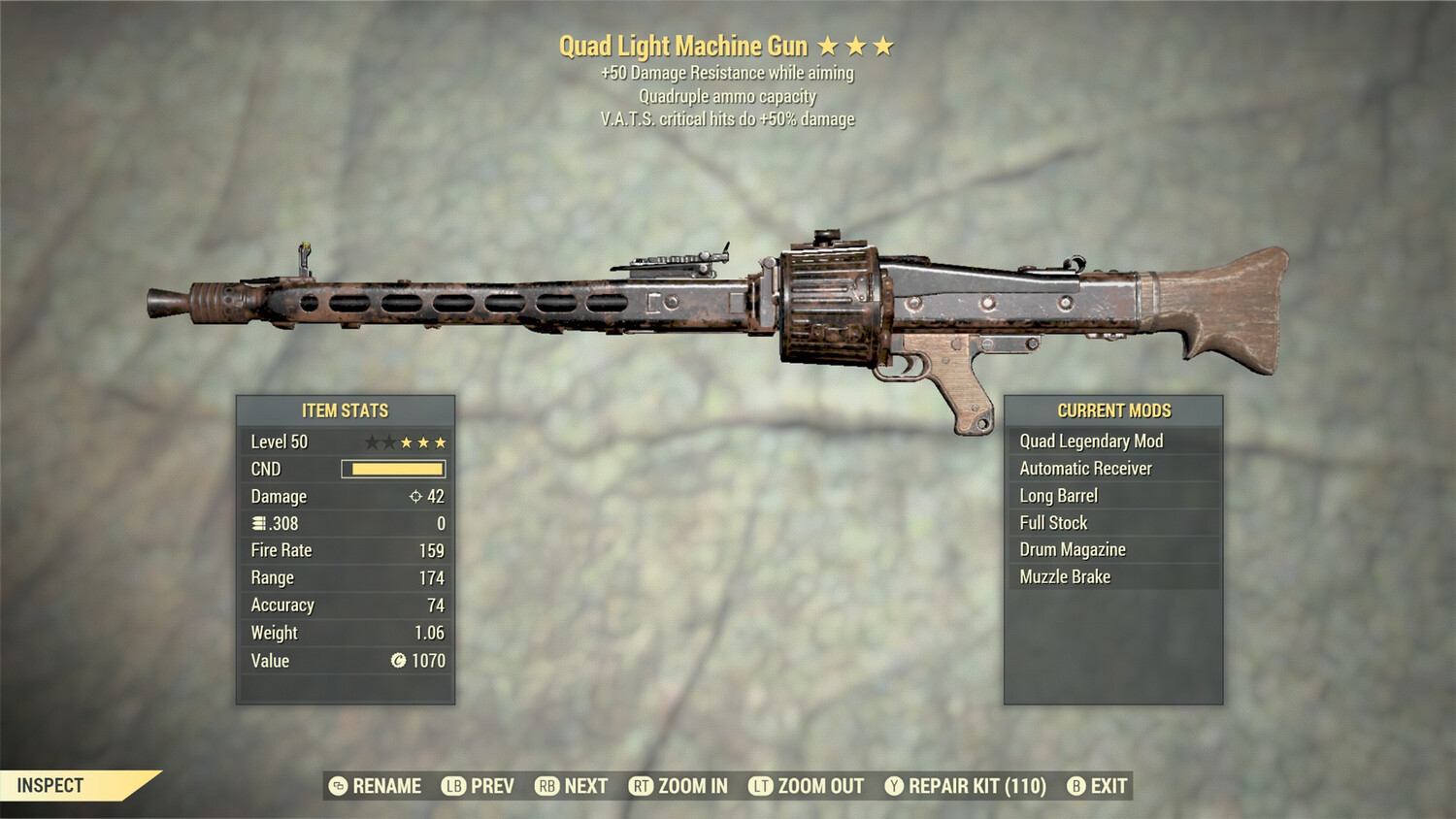 Quad 50/50 Light Machine Gun