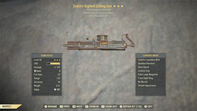 Zealots Explosive 90 Gatling Gun
