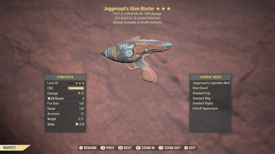 Juggernaut 50/25 Alien Blaster