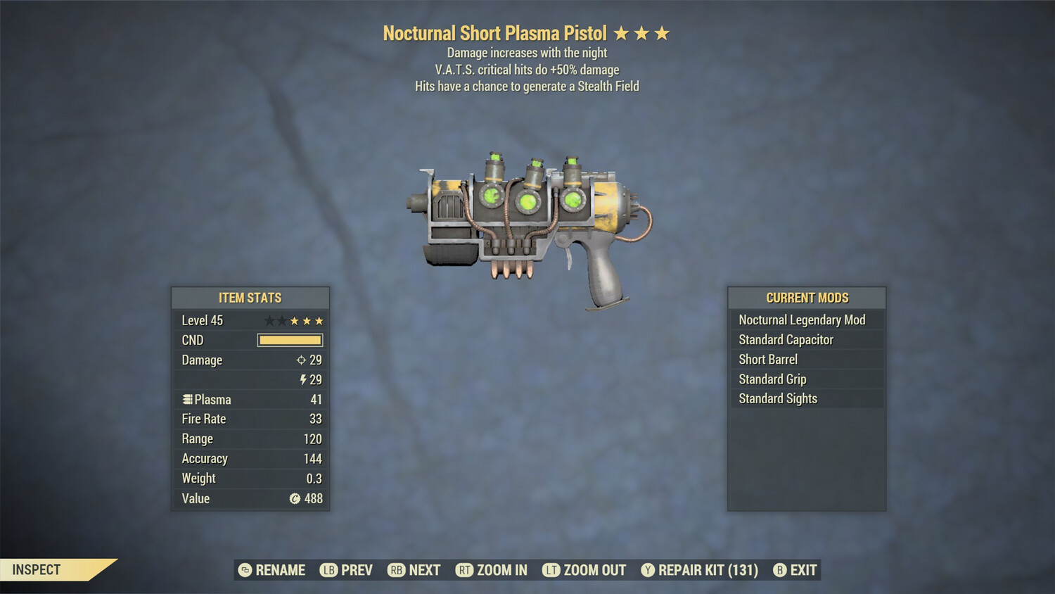 Nocturnal 50/Stealth Plasma Rifle