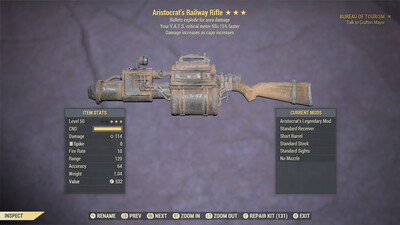 Aristocrat Explosive 15c Railway Rifle