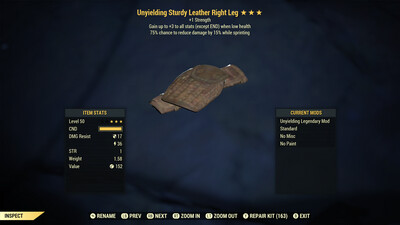 Unyielding 1S/Cavalier Leather RL