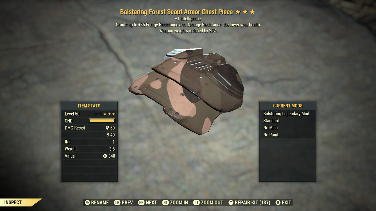 Bolstering 1I/WWR F Scout C