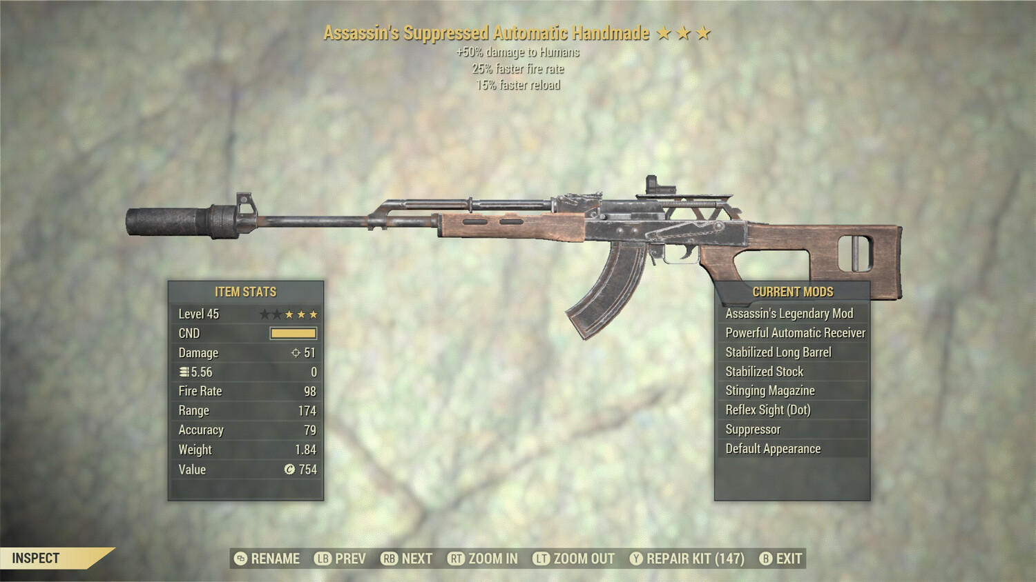 Assassins 25/15r Handmade