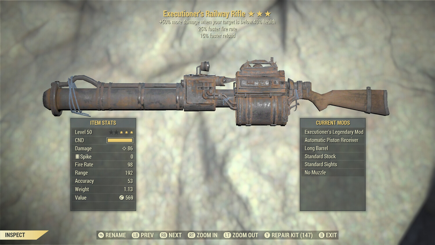 Executioners 25/15r Railway Rifle